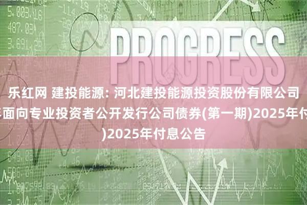 乐红网 建投能源: 河北建投能源投资股份有限公司2021年面向专业投资者公开发行公司债券(第一期)2025年付息公告