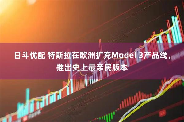 日斗优配 特斯拉在欧洲扩充Model 3产品线，推出史上最亲民版本