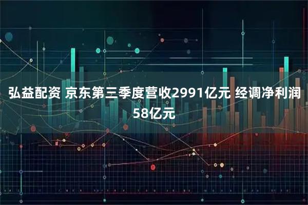 弘益配资 京东第三季度营收2991亿元 经调净利润58亿元